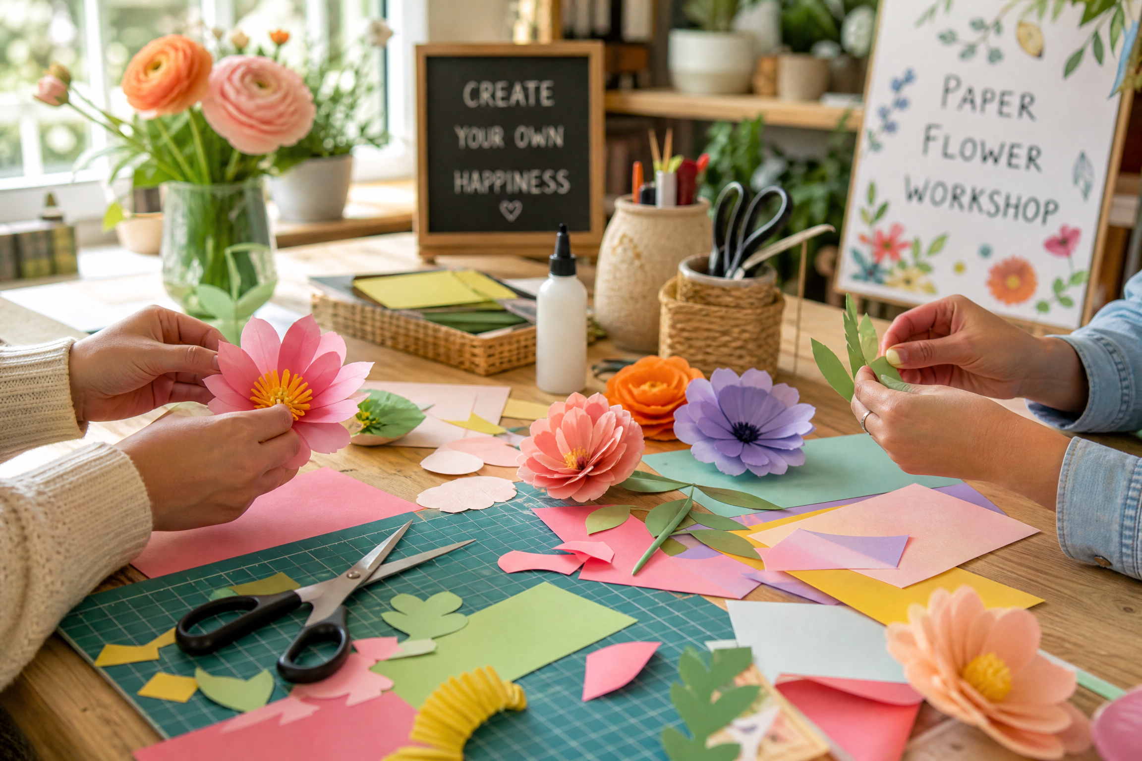 纸艺大师工坊课程场景